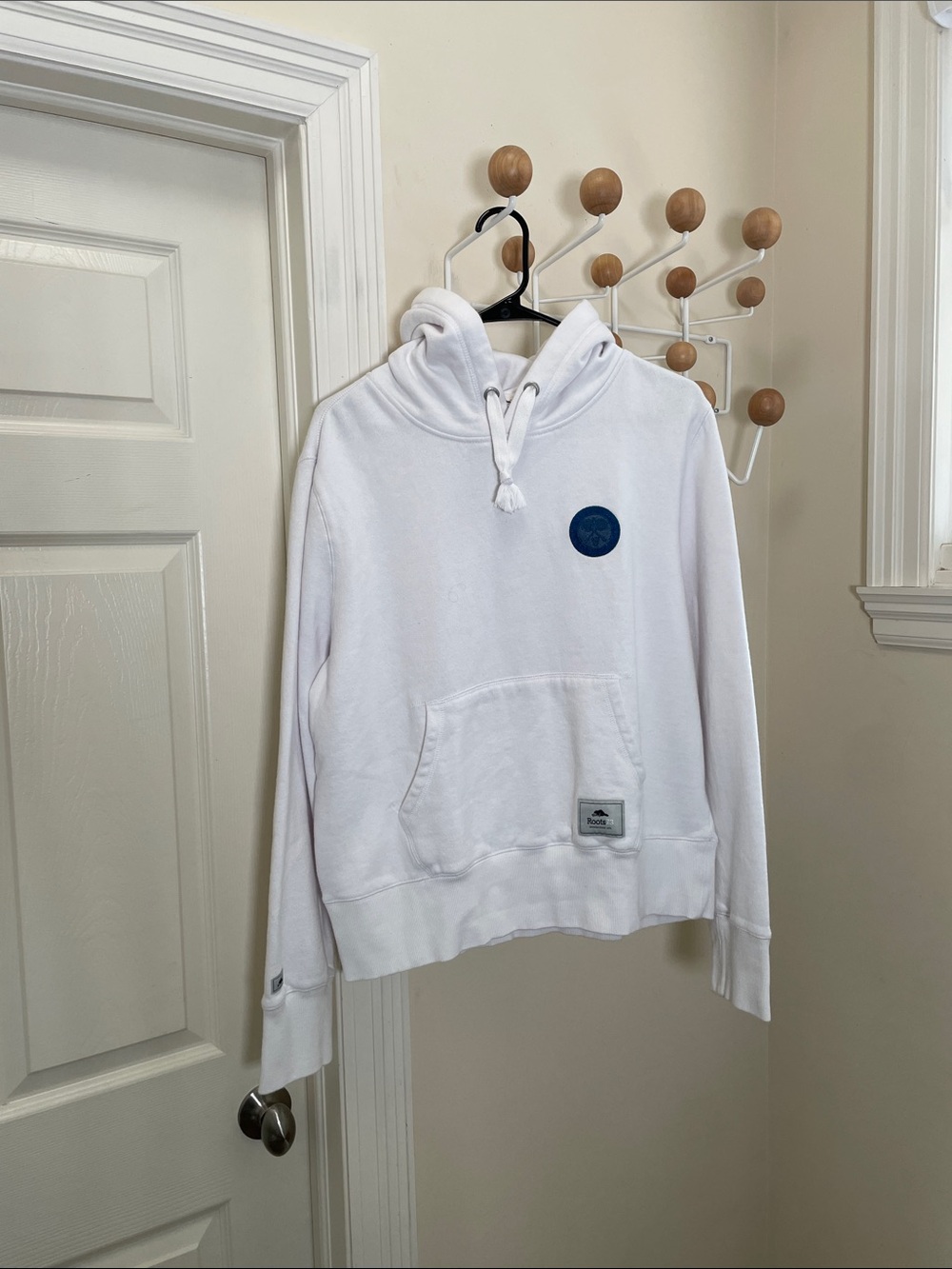 Roots Classic Tennis Prep Comfy Hoodie - White - XL - Picture 1 of 9